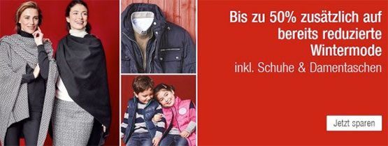 galeria kaufhof rabatt kleidung winter sale angebot