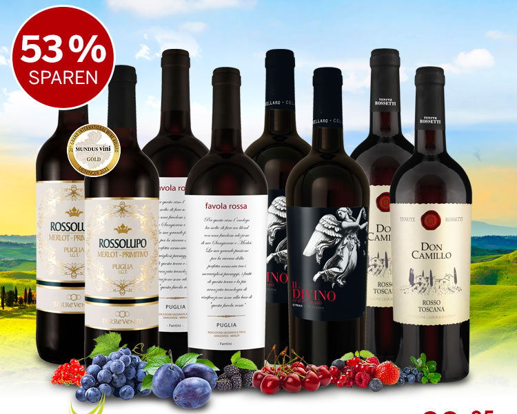 Rotweine Italien Geschenkset angebot deal