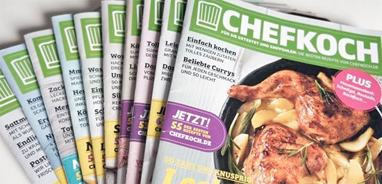 Zeitschrift Chefkoch Angebot Deal Schnäppchen Prämie Gutschein Prämienabo
