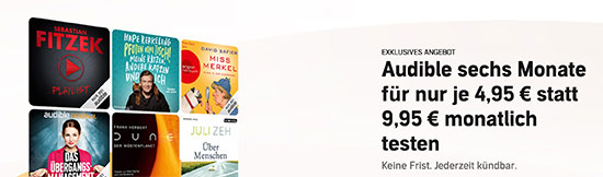 Audible Deal Hörbücher Rabatt Sparen günstig